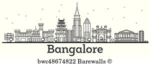 Bangalore Skyline Vector