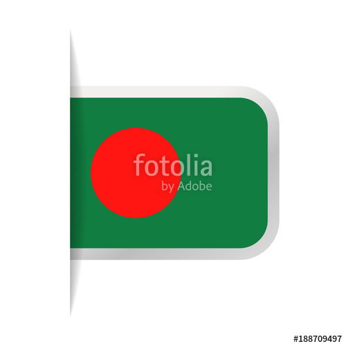 500x500 Bangladesh Flag Vector Bookmark Icon Stock Image And Royalty Free