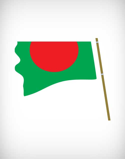 Bangladesh Flag Vector At Vectorified.com | Collection Of Bangladesh ...