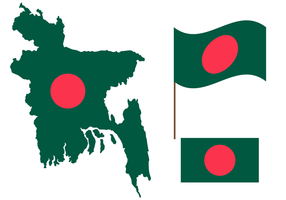 286x200 Bangladesh Map Free Vector Art