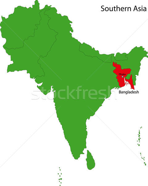 480x600 Bangladesh Map Vector Illustration Iryna Volina