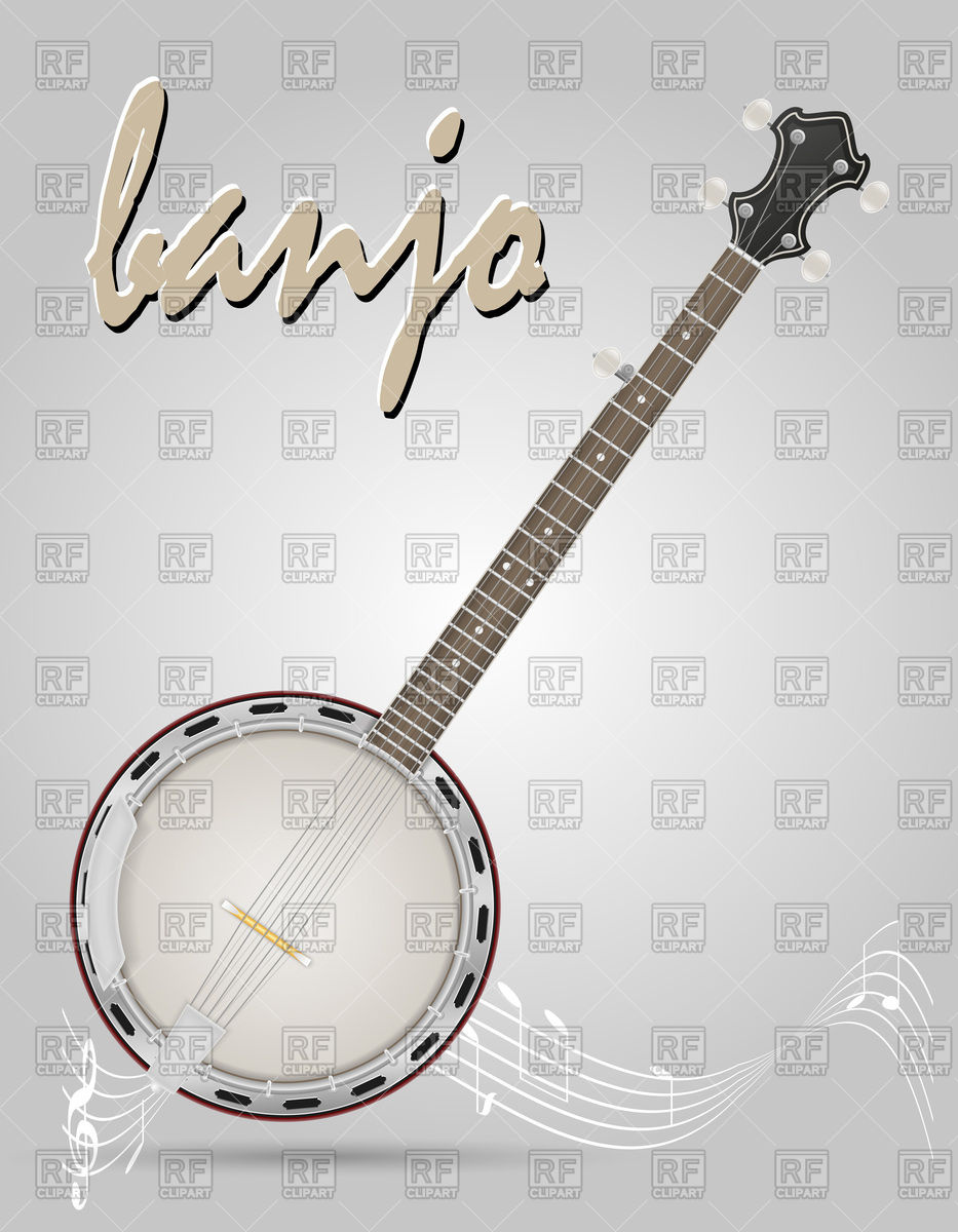 933x1200 Cartoon Banjo Musical Instruments Vector Image Of Music