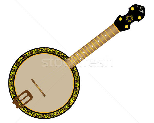 600x480 Banjo Vector Illustration Sergey Mayboroda
