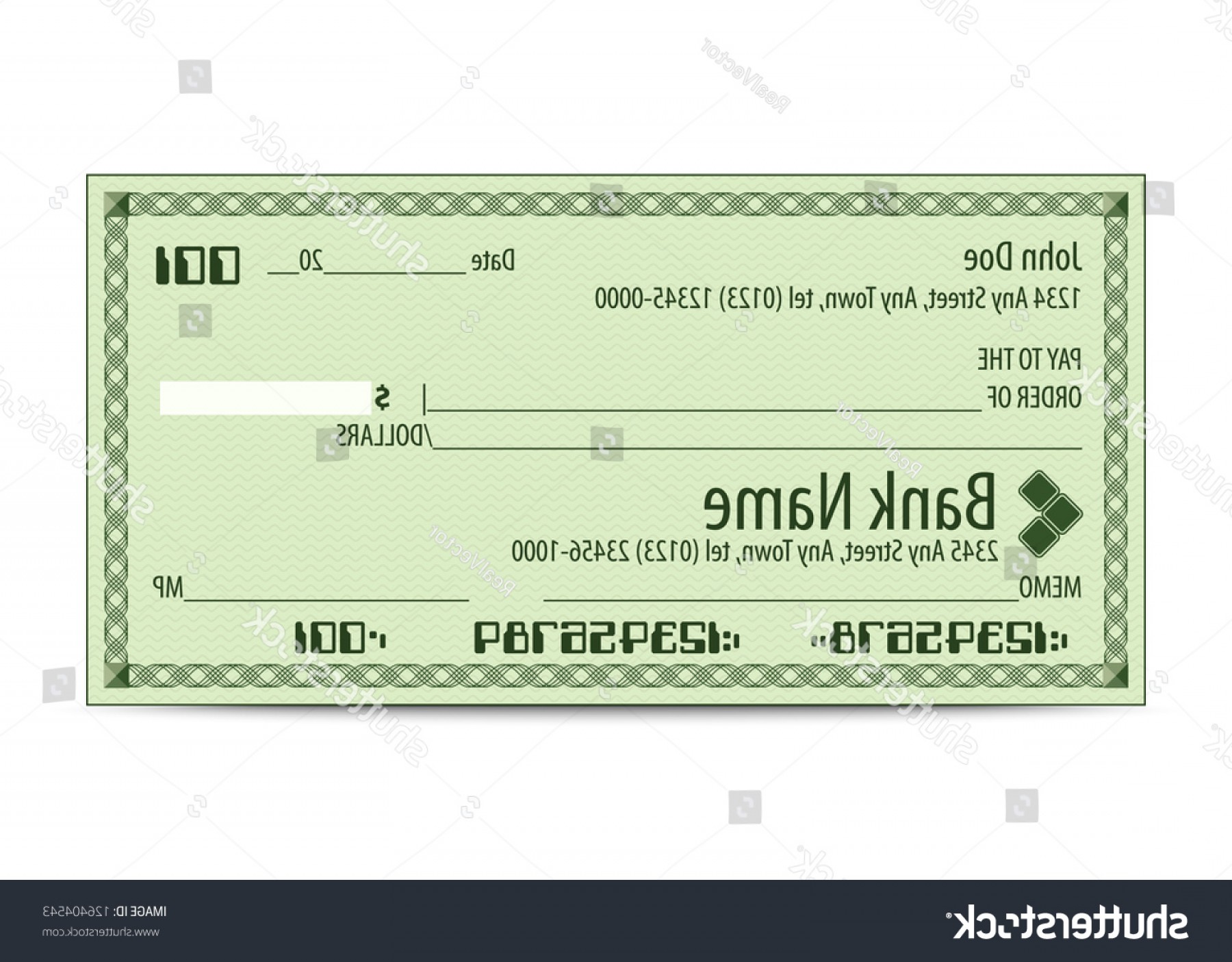 Bank Check Vector at Vectorified.com | Collection of Bank Check Vector ...