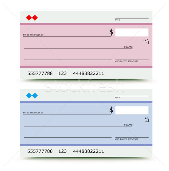 594x600 Bank Check Vector Illustration Oblachko