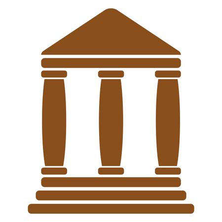 450x450 Vector Illustration Of Brown Bank Icon Freestock Icons