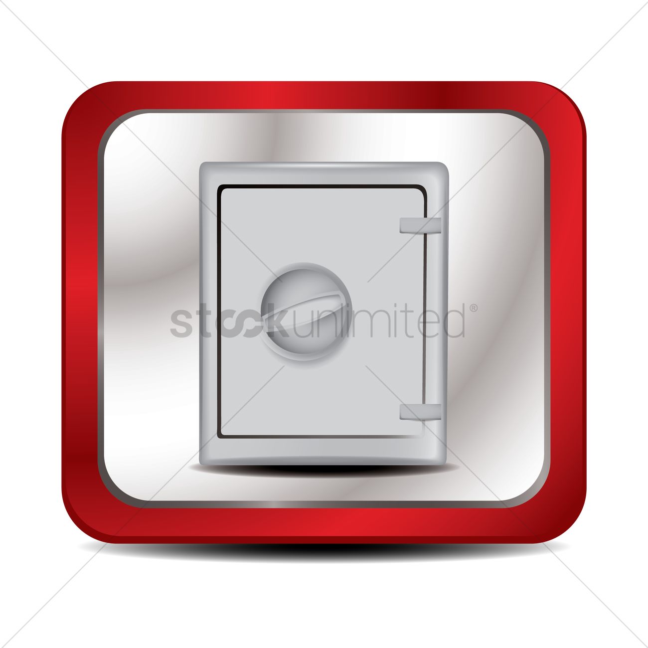 1300x1300 Bank Vault Vector Image