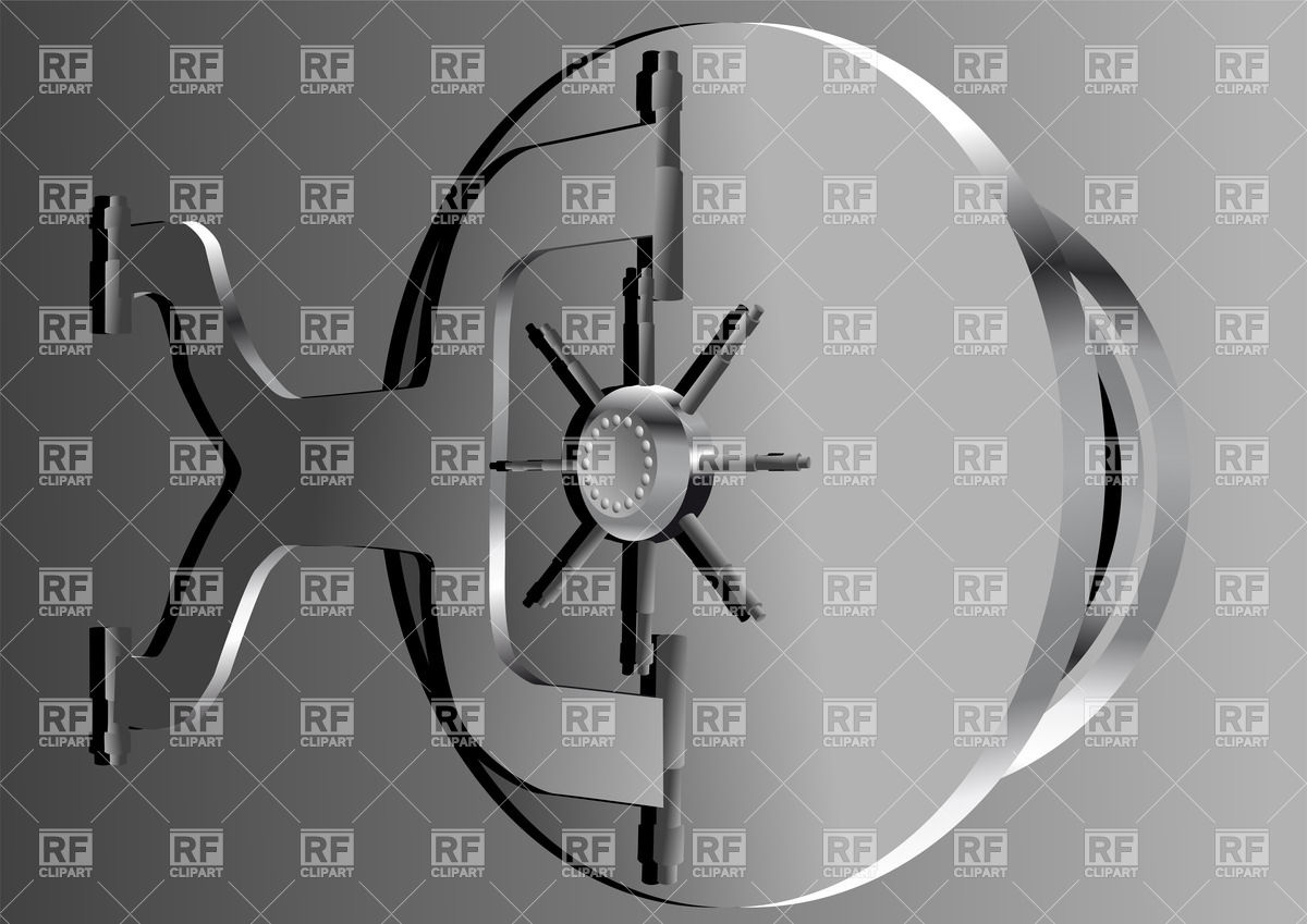 1200x849 Bank Vault Door Vector Image Of Objects Arkela