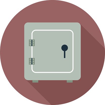 416x416 Bank Vault Colored Vector Illustration Premium Clipart