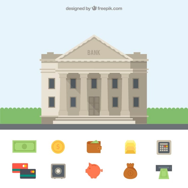 Bank Building Vector Free Download 626x626 Bank Building Vector Free Download