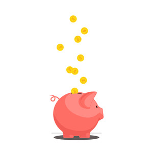 Piggy Bank Vector Illustration Royalty Free Stock Image 300x300 Piggy Bank Vector Illustration Royalty Free Stock Image