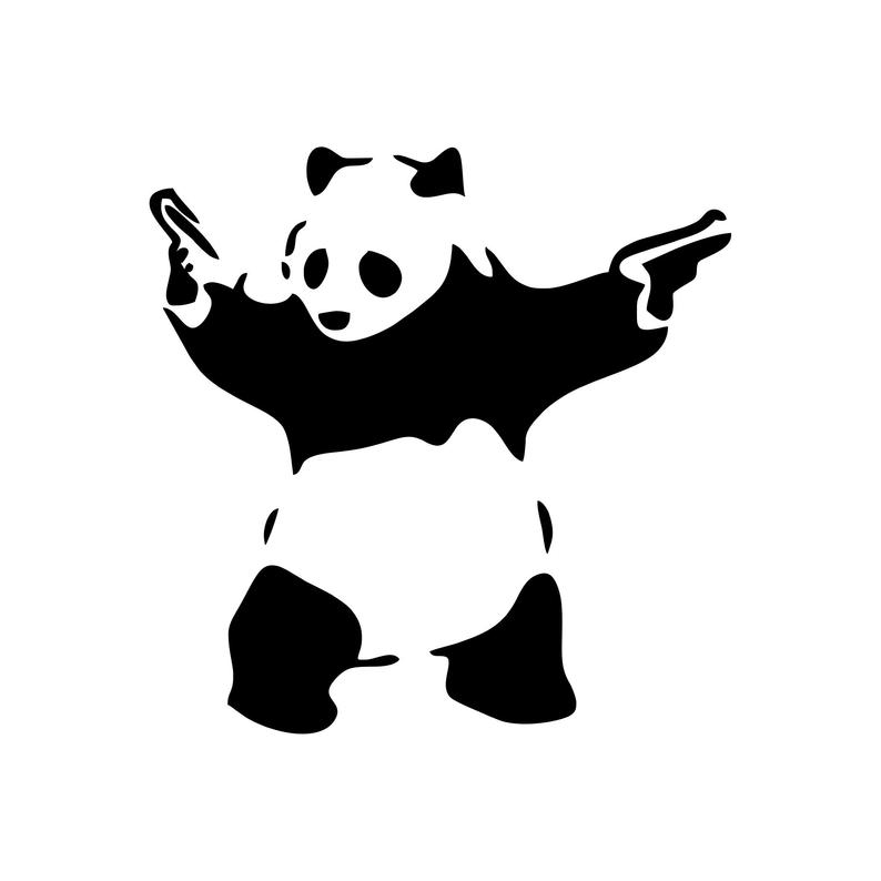 794x794 Banksy Panda With Gun