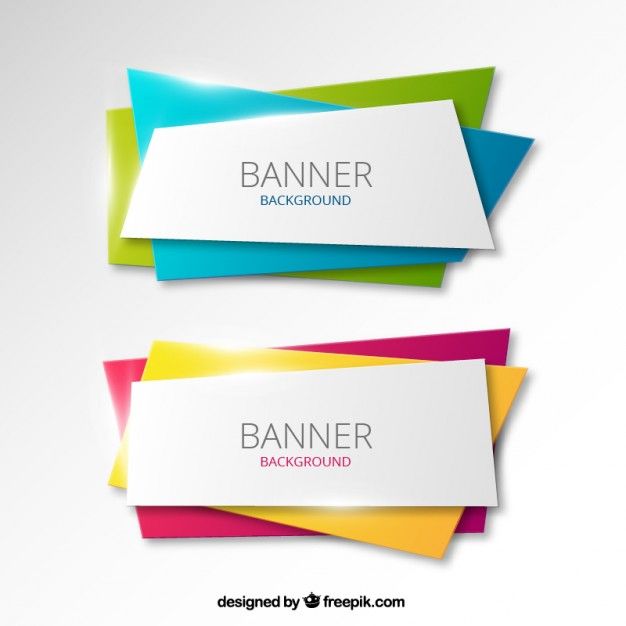 626x626 Colorful Banners Background Free Vector Banner Banner Design