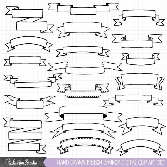 Hand Drawings Banner Clip Art, Banner Drawing 648x648 Hand Drawings Banner Clip Art, Banner Drawing