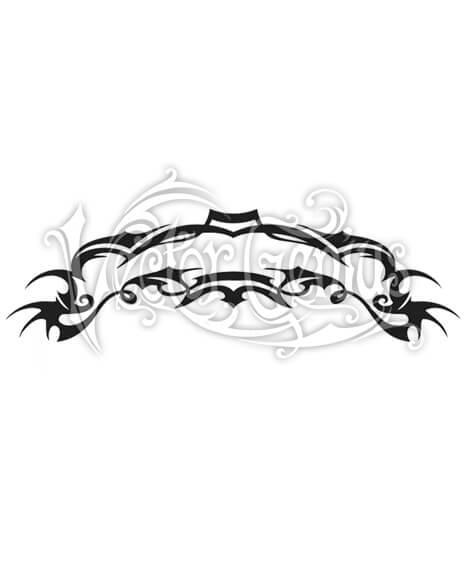 Tribal Tattoo Flash Bat Banner Clipart 468x580 Tribal Tattoo Flash Bat Banner Clipart