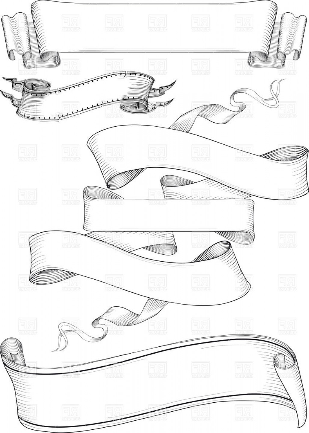 Banner Outline Vector at Vectorified.com | Collection of Banner Outline ...