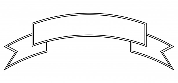 615x287 Ribbon Outline Banner Clip Art Free Vector For Free Download
