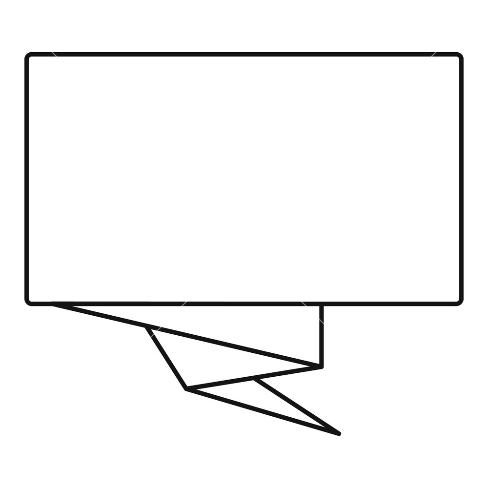 1000x1000 Square Banner Icon Outline Illustration Of Square Banner Vector
