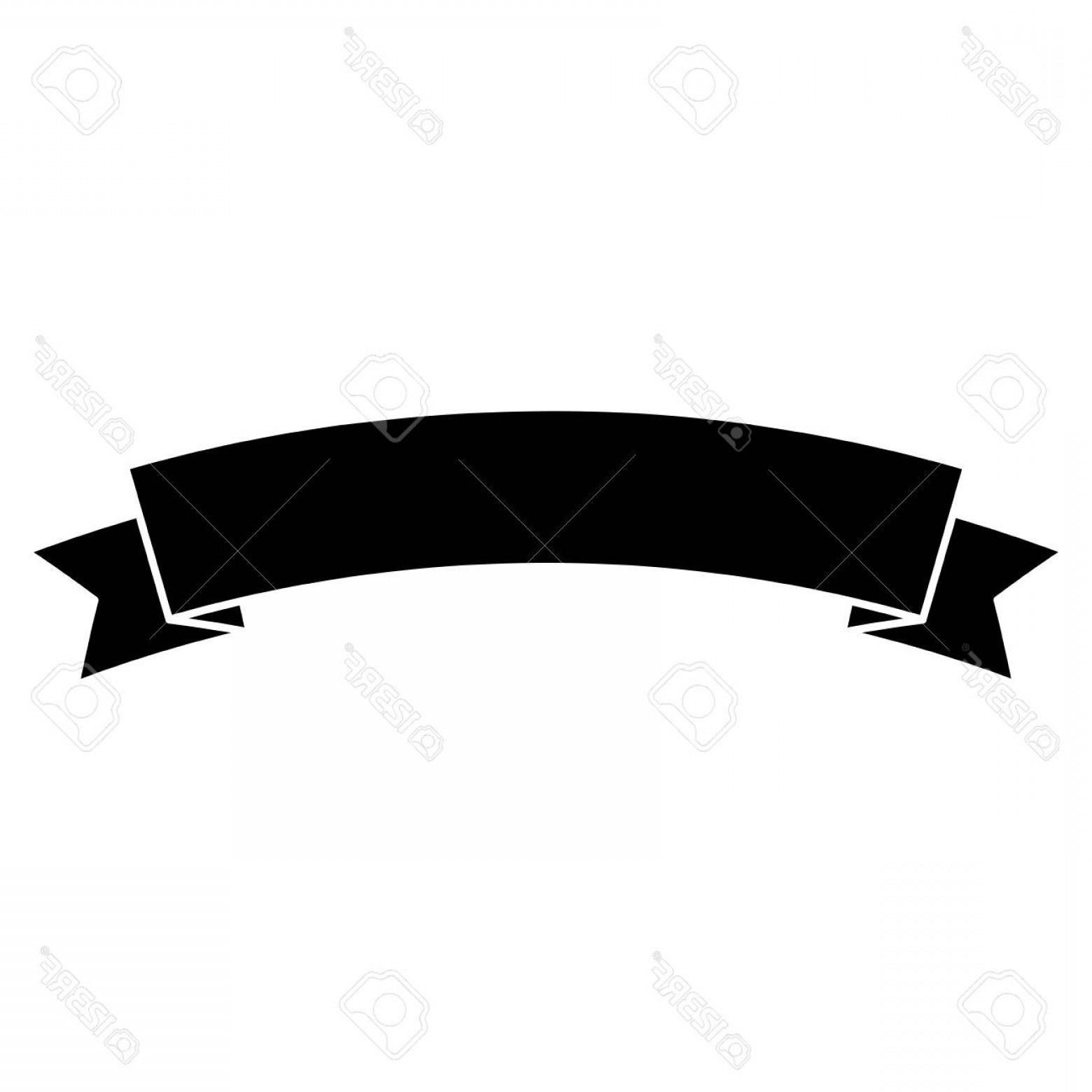 1560x1560 Photostock Vector Ribbon Banner Icon Image Vector Illustration