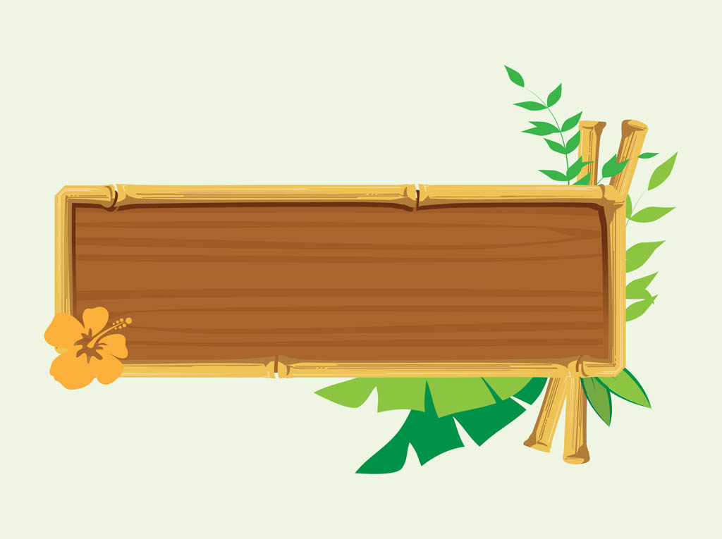 1024x765 Wooden Banner Vector Art Graphics