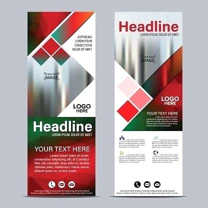 416x416 Roll Up Layout Template Flag Flyer Banner Premium Vector Template