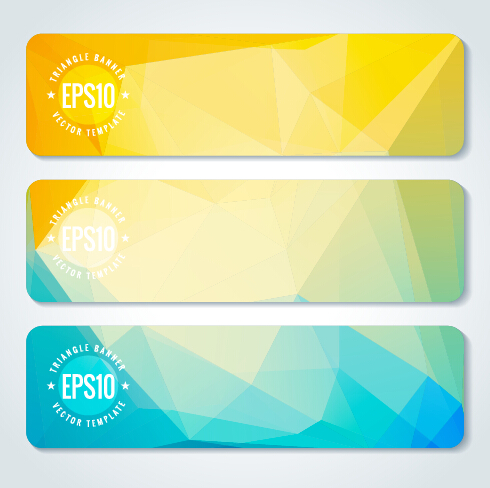 Combination Triangle Vector Banners Graphic Free Download 490x488 Combination Triangle Vector Banners Graphic Free Download