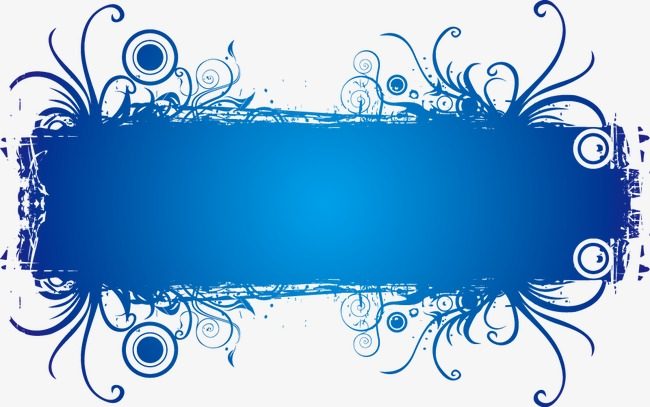 650x407 Blue Banner Vector Png Theveliger