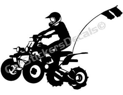 Yamaha Banshee Quad Sticker 400x309 Yamaha Banshee Quad Sticker