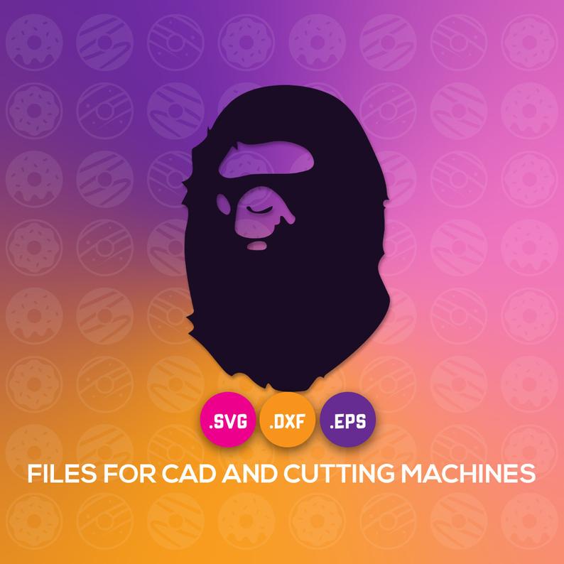 794x794 Bape Vector Cutting Nigo Dxf For Collage Etsy