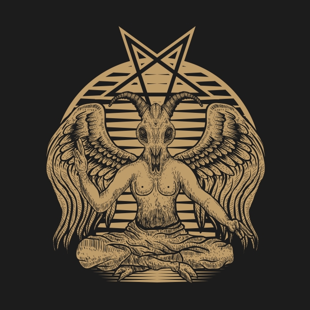 Baphomet World Vector Illustration, Alchemy, Animal, Antichrist 640x640 Baphomet World Vector Illustration, Alchemy, Animal, Antichrist
