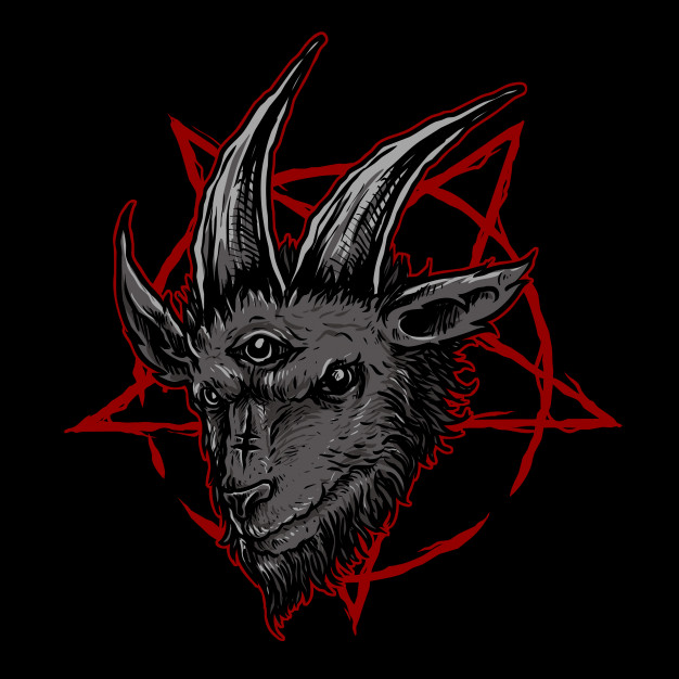 Dark Goat Head Illustration Vector Premium Download 626x626 Dark Goat Head Illustration Vector Premium Download