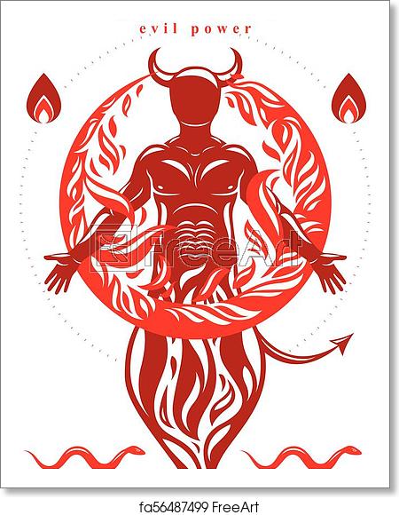 Free Art Print Of Vector Graphic Illustration Of Strong Horned 450x580 Free Art Print Of Vector Graphic Illustration Of Strong Horned