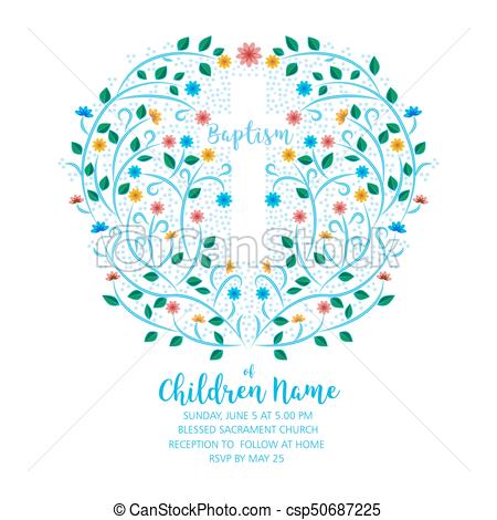 450x470 Baptism Invite