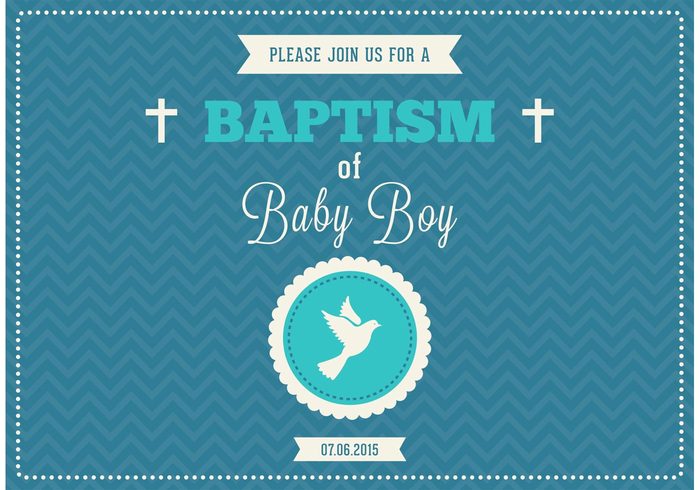 700x490 Free Baby Boy Baptism Vector Invitation Free Vectors Ui Download