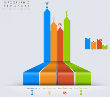 418x368 Bar Graph Infographics Free Vector Download