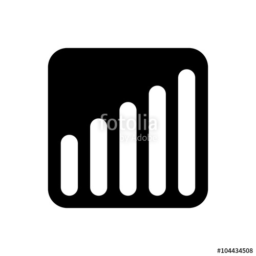 500x500 Business Bar Graph Vector Icon Stock Image And Royalty Free