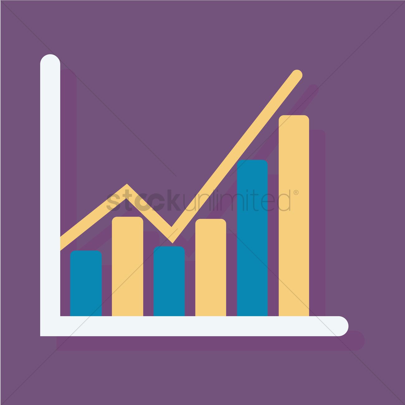 1300x1300 Free Bar Graph Vector Image