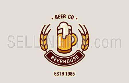 Beer Mug Logo Abstract Design Vintage Vector Template Brewery 450x291 Beer Mug Logo Abstract Design Vintage Vector Template Brewery