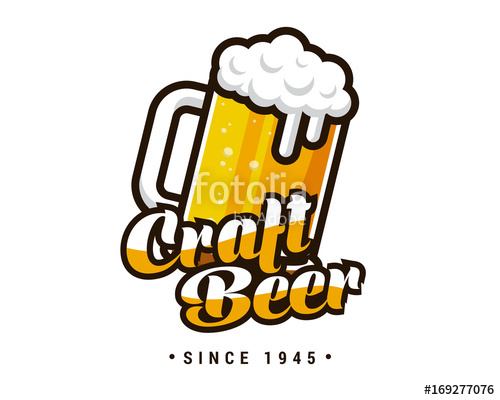 Modern Beer Bar Emblem Logo Design Stock Image And Royalty Free 500x400 Modern Beer Bar Emblem Logo Design Stock Image And Royalty Free