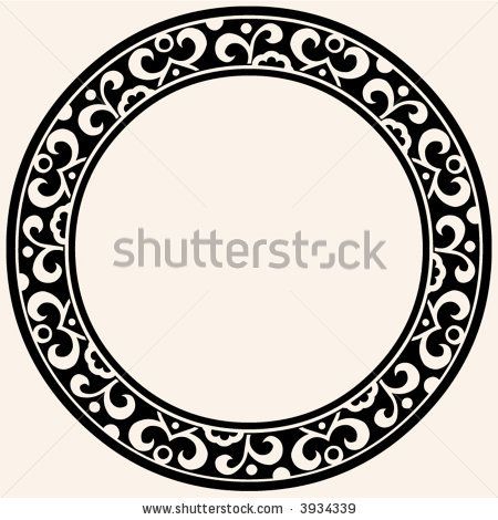 450x470 Stock Vector Round Decorative Frame Bar Mitzvah Frame, Menu