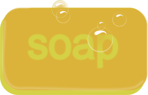500x322 Bar Of Yellow Soap Vector Image