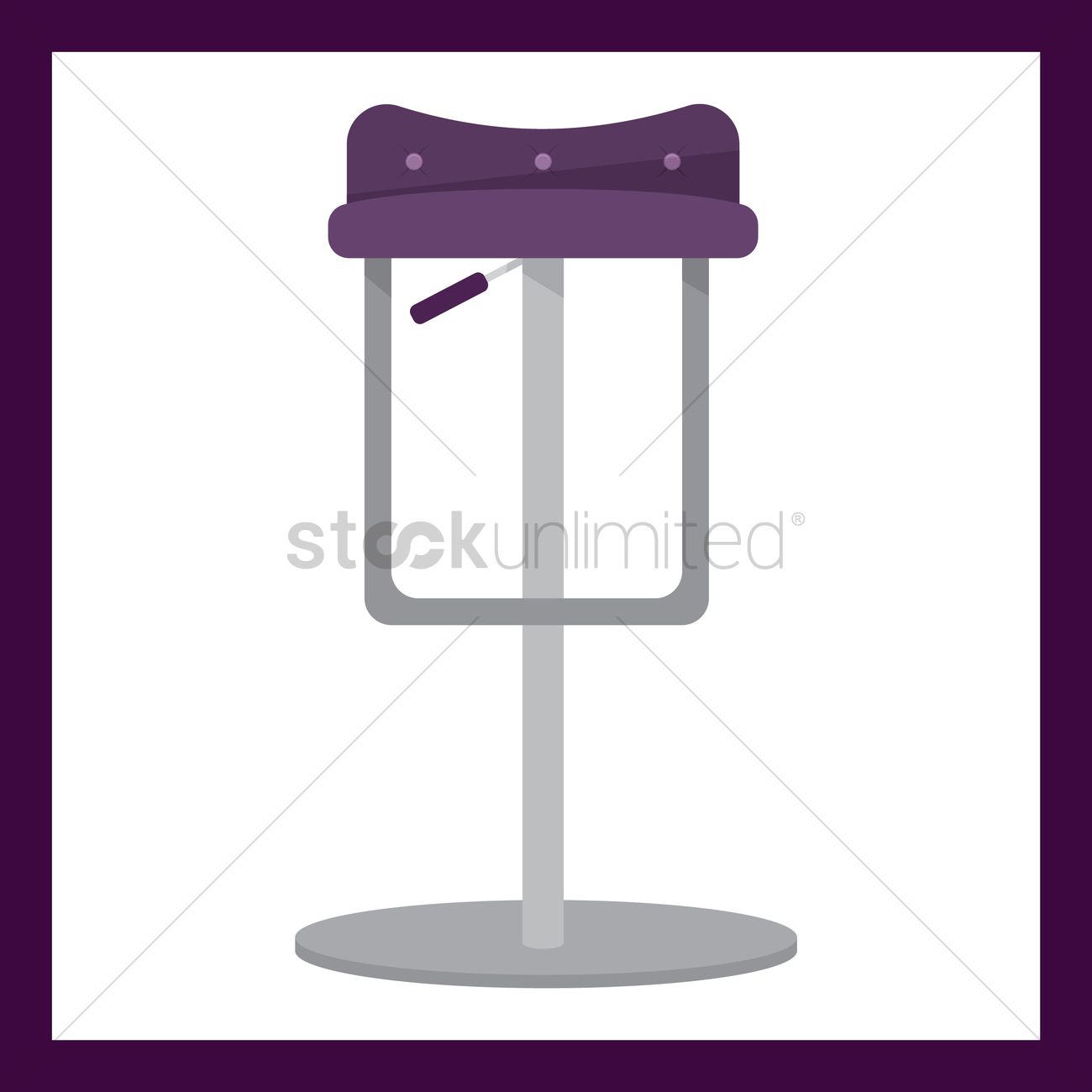 1300x1300 Bar Stool Vector Image