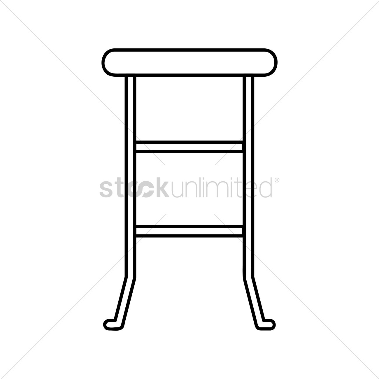 1300x1300 Bar Stool Vector Image