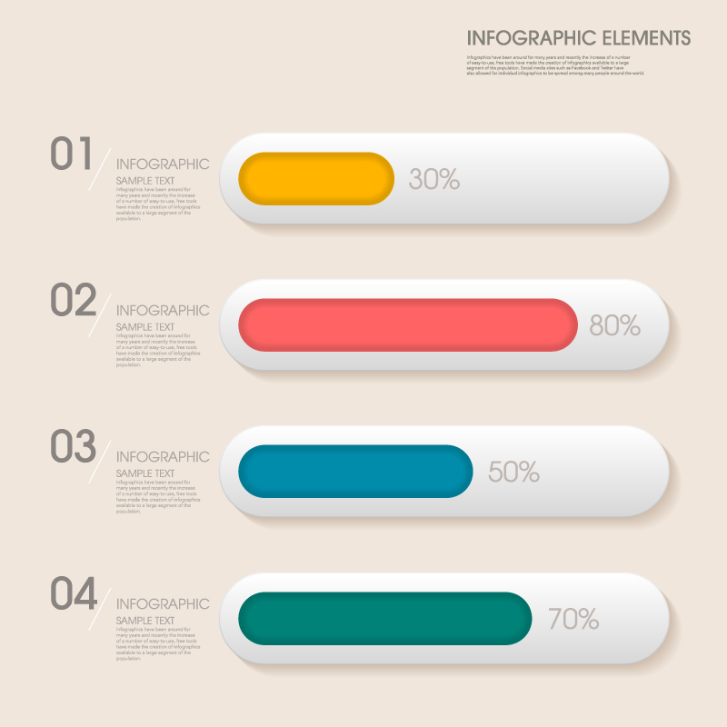 800x800 Infographic Progress Bar Vector Free Vector Graphic Download