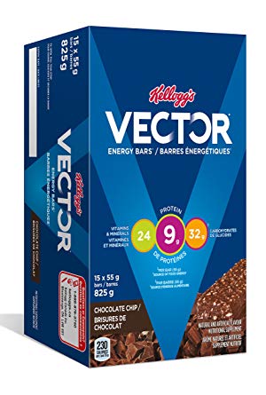 300x445 Kellogg's Vector Chocolate Chip Energy Bars, Gram, Box