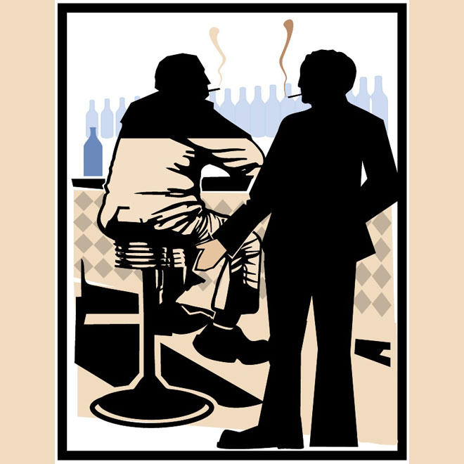 660x660 Scene From A Bar Vector