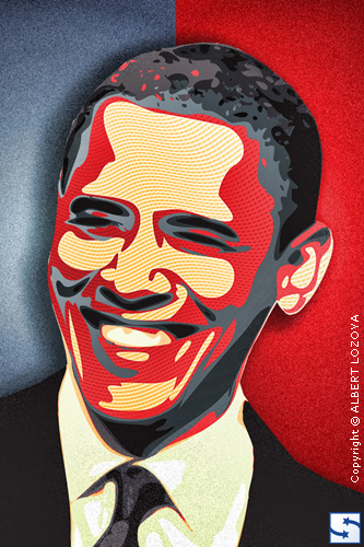 333x500 Barack Obama Vector Illustration Barack Obama Vector