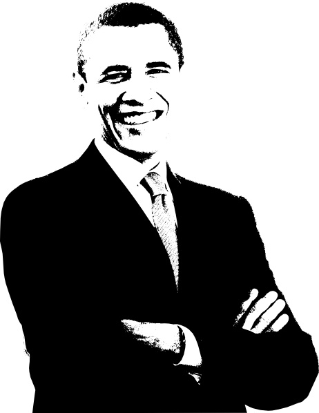 462x598 Barack Obama Clip Art Free Vector In Open Office Drawing
