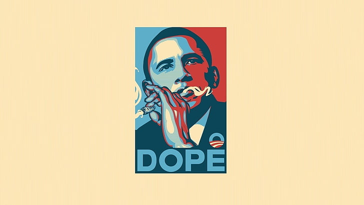 728x410 Hd Wallpaper Barack Obama Vector Art, Dope, Usa, Poster, Cannabis
