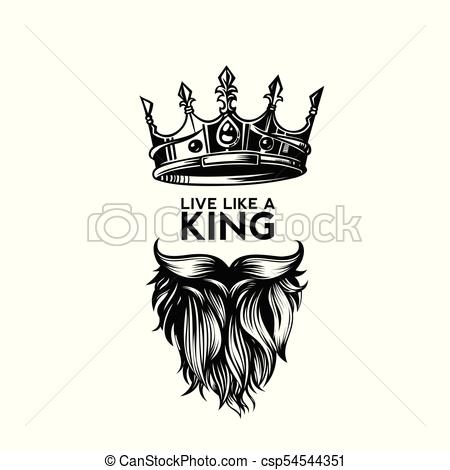 450x470 Rey, Corona, Vector, Logotipo, Bigote, Barba Rey